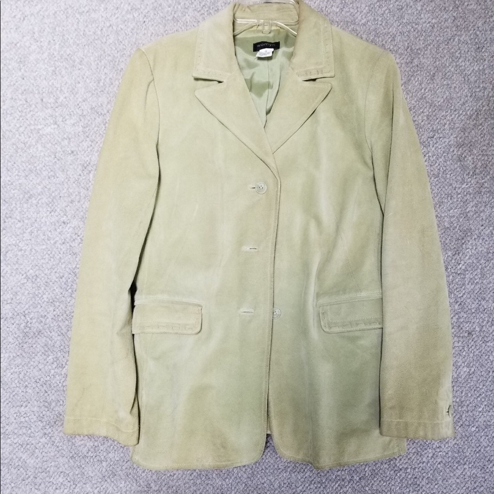 Suede Jacket light green